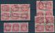 499: 77 II. Lot enheter 10 re. 6-blokk, 2 x 4-blokk og 3-stripe. Diverse pk-stp. Utrop: 100, Startbud: 150