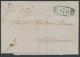 697: DANMARK - FODPOSTBREV, ovalt luksus fodpoststempel p brev 7-6-1851 til CHRISTIANSHAVN, forutbetalt FRAANCO, utstillingskvalitet Utrop: 400