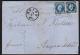 99: Pent dobbeltvektig brev skrevet i Soon og stemplet Hlen 31/1 1863 sendt til Aasgaardstrand. Transitstemplet Moss 2/2 1863. Utrop: 500, Startbud: 522