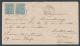 153: 14. 8 skillingsbrev til Wien stemplet Christiania 5/6 1871. Sjeldent brev. Utrop: 2000, Startbud: 1800