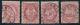 266: 36, 37 I/II, 38. Kpl 4 stk med et pent rundstp. Hk(950). Utrop: 250