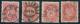 430: 53 VIII, t.1-4. Kpl typesett med et rettvendt fullstp. Utrop: 200