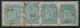 36: 8 IIb. horisontal firestripe stemplet Drammen 4/1 1867 samt del av London Paid.  Utrop: 500