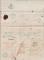 7: Flgedokument for pakke fra Glasgow via Belgia-Kln-Hamburg og Kjbenhavn til Christiania 1860.  Dokumentet ble ustendt fra Christiania Bypost 15.5.1860 til adressaten som bodde i ytre sone, da pakker dit ikke ble utbrakt men mtte hentes. 1sk brepenger! Utrop: 500, Startbud: 1200