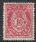 123: 53IIIc. 10 20mm pl.III. Prima med mindre hengslerest. (HK 650) Utrop: 150, Startbud: 235